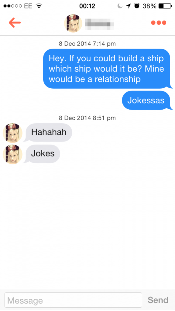 Tinder relationship jokes